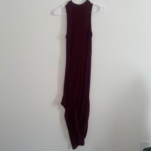 Burgundy dress